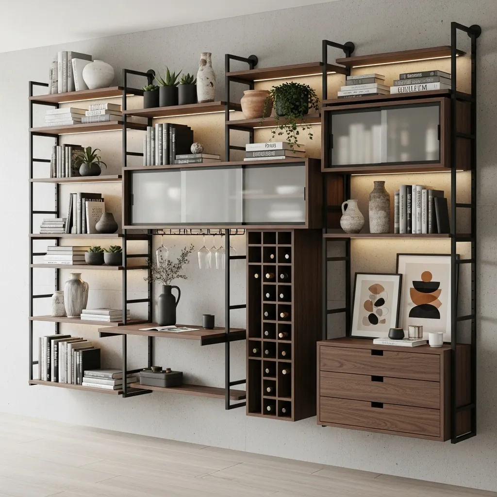 Individuelles Wandregal System